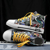 Unisex Sneakers Classic Graffiti Lace-up High top