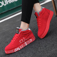 Red Winter Boots Women Sneakers