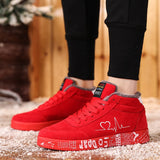 Red Winter Boots Women Sneakers