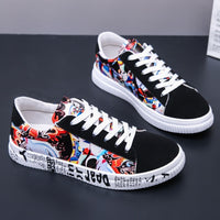 Men Sneakers Casual Lace-Up Colorful  Sport Graffiti