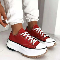 Women's Sneaker Red Low Rise