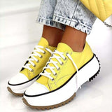 Women's Sneaker Yellow Low Rise