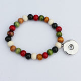 Colorful Wood Beaded Stretch Bracelets