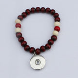 Colorful Wood Beaded Stretch Bracelets