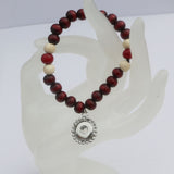 Colorful Wood Beaded Stretch Bracelets